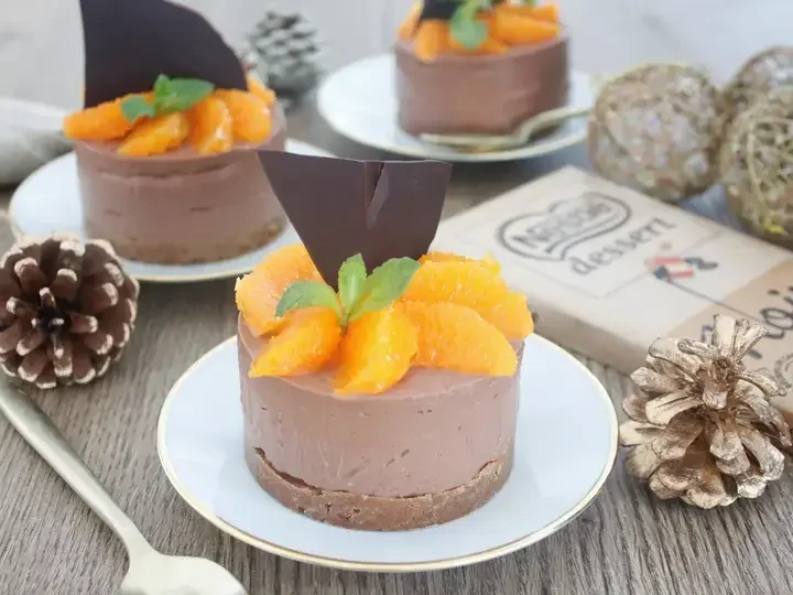 Cheesecake de Noel speculoos chocolat clementines