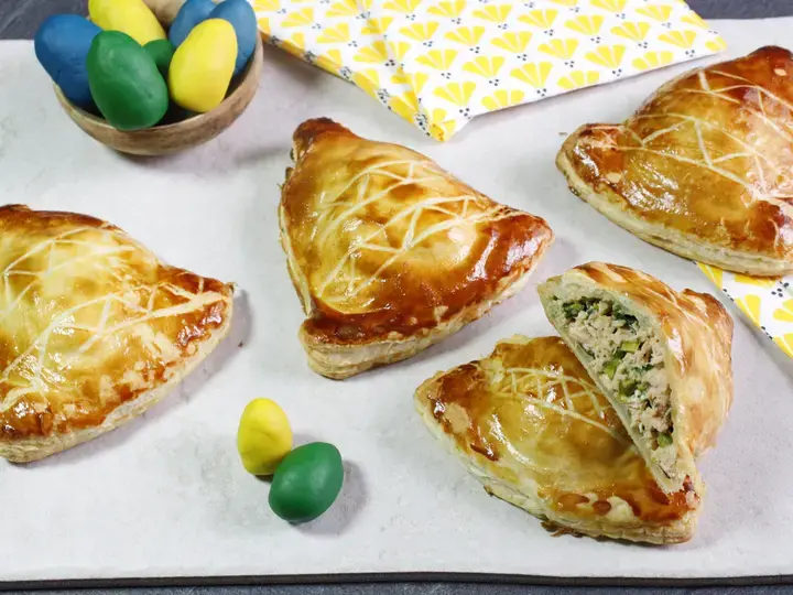 Tourte au saumon en cloche de Pâques