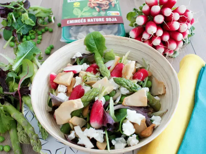Salade de printemps aux émincés