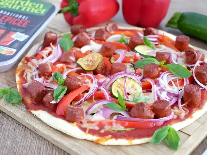 Pizza orientale végétale