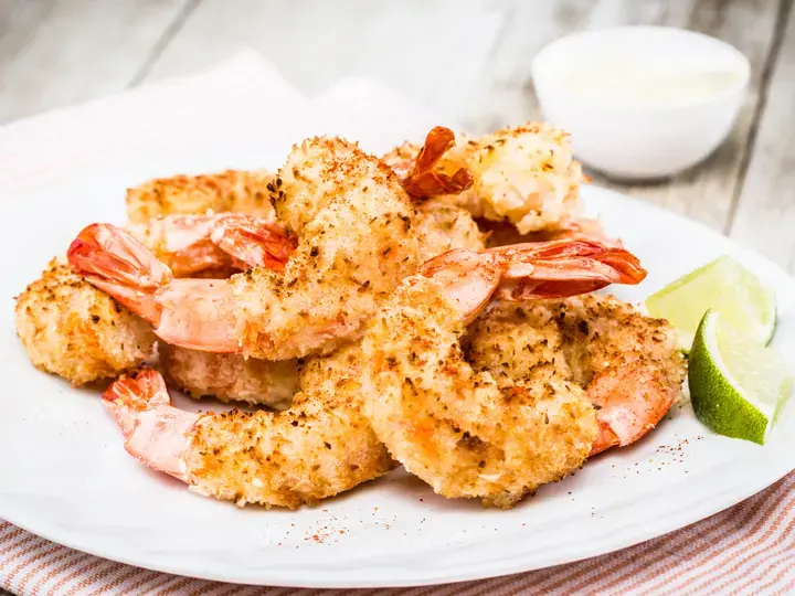 Crevettes panées à la noix de coco à l'Actifry