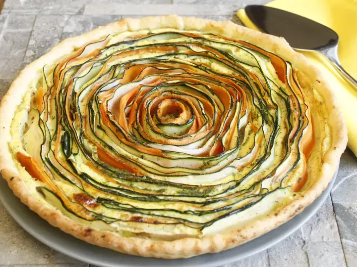 Tarte tourbillon carotte courgette