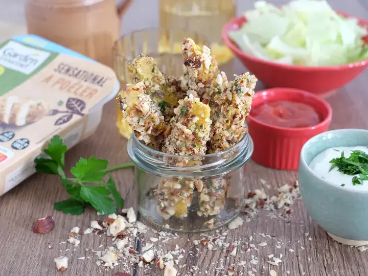 Bâtonnets veggies noisettes curry