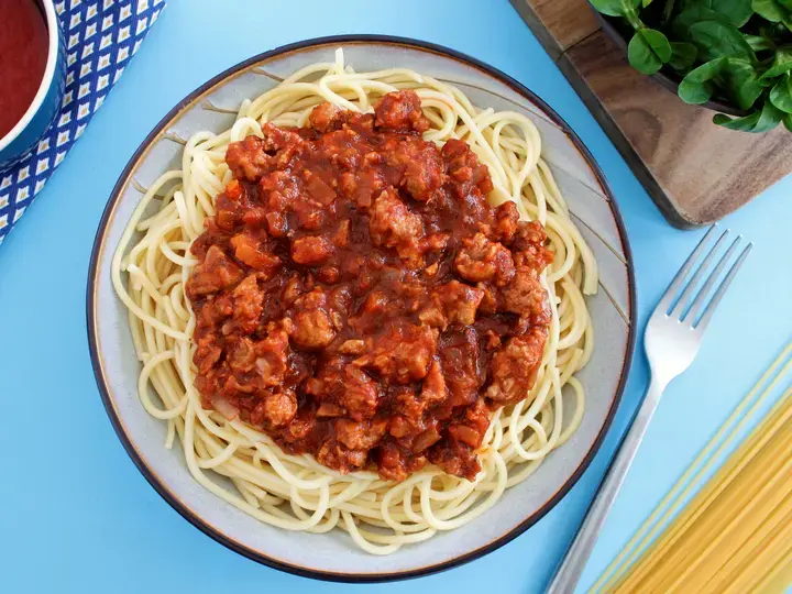 Spaghetti Bolognese végétarienne