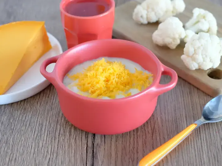 Recette velouté de chou fleur au cumin et mimolette pour bébé