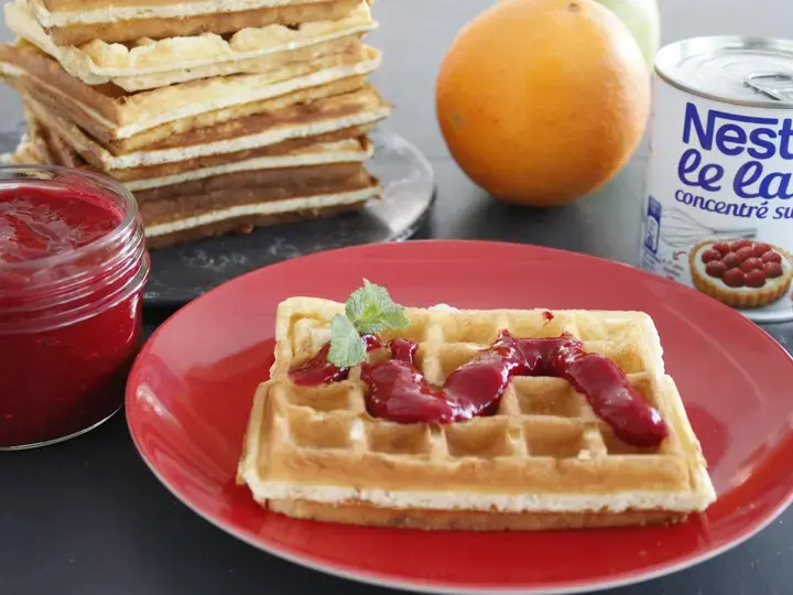 Gaufres à la confiture