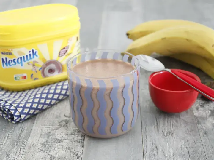 Milk shake chocolat banane