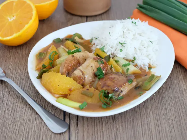 Filet mignon laqué à l'orange