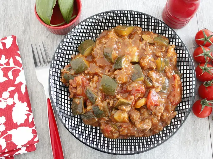 Courgettes à la bolognaise Cookeo