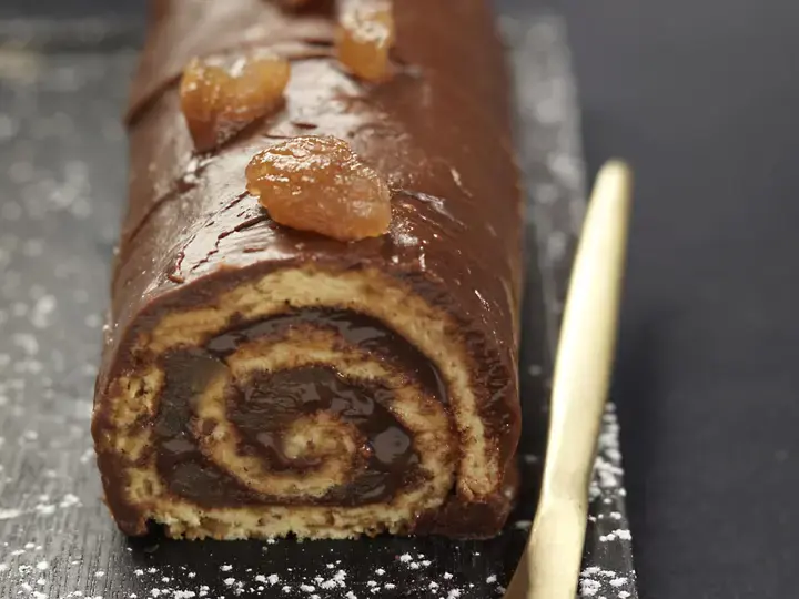 Buche chocolat marron