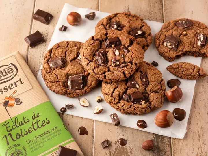 Cookies au chocolat éclats de noisettes
