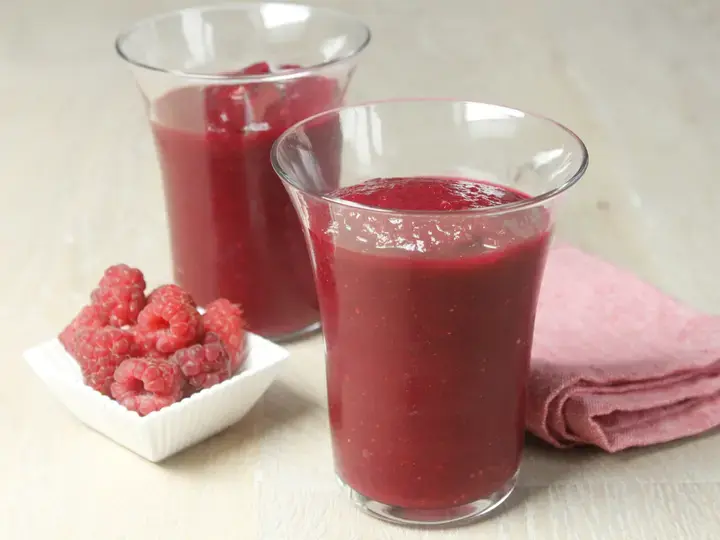 Smoothie betterave framboises