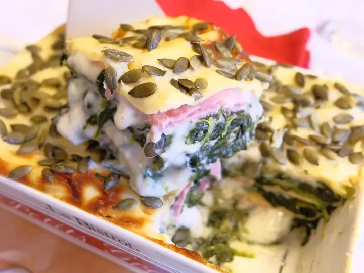 Lasagne épinards jambon
