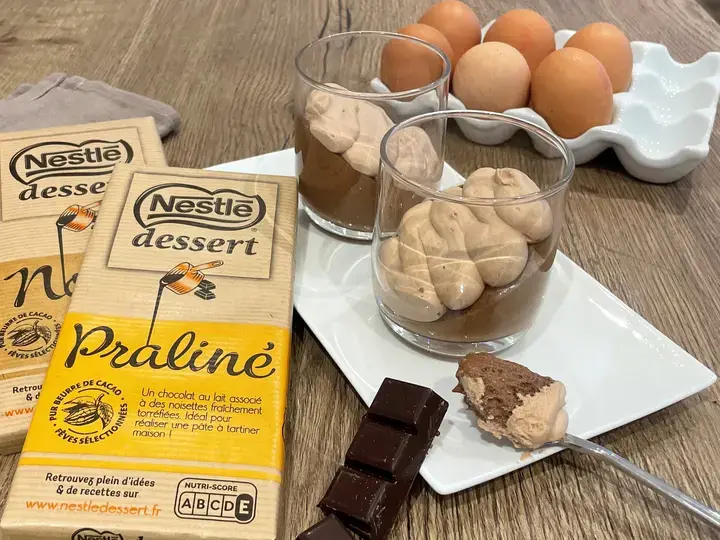 mousse aux deux chocolats