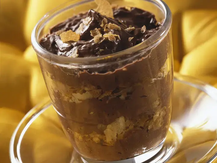 Mousse au chocolat croustillante