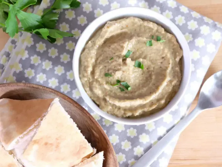 Baba ghanoush, caviar d'aubergines libanais au sésame