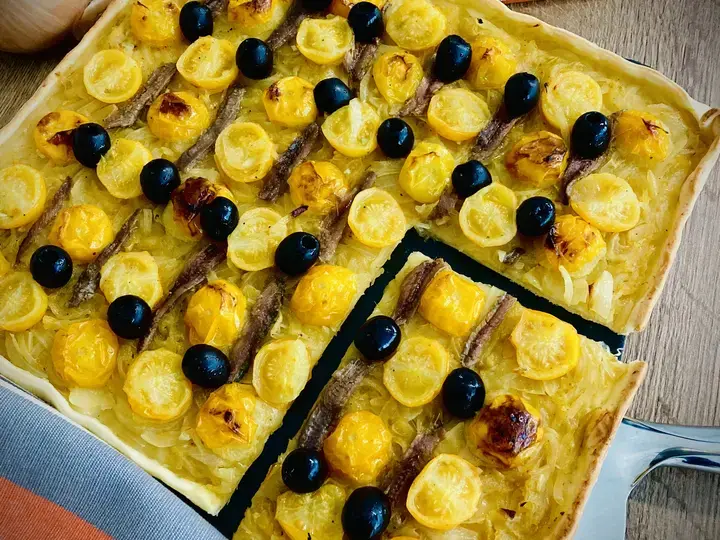 Pissaladière aux tomates cerises