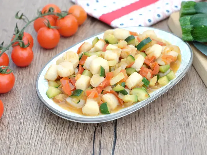 Pétoncles à la méditérranéenne