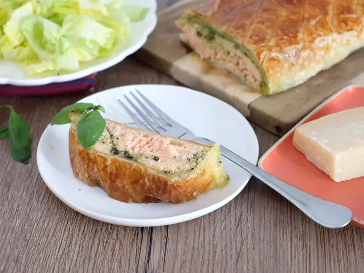 Saumon en croute de pesto