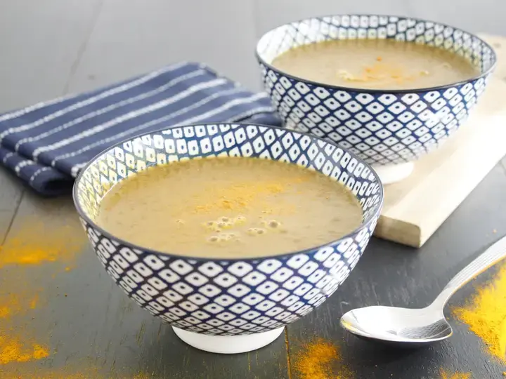 Velouté de lentilles au curcuma