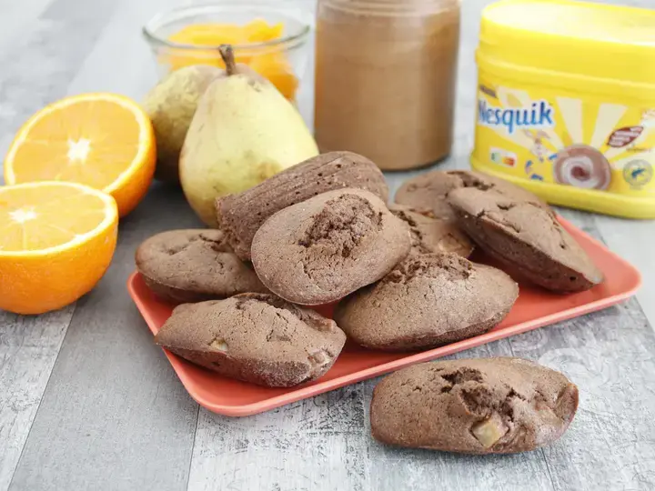 Madeleines Nesquik aux poires