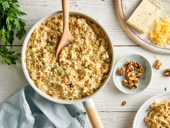 Risotto gourmand aux 3 fromages