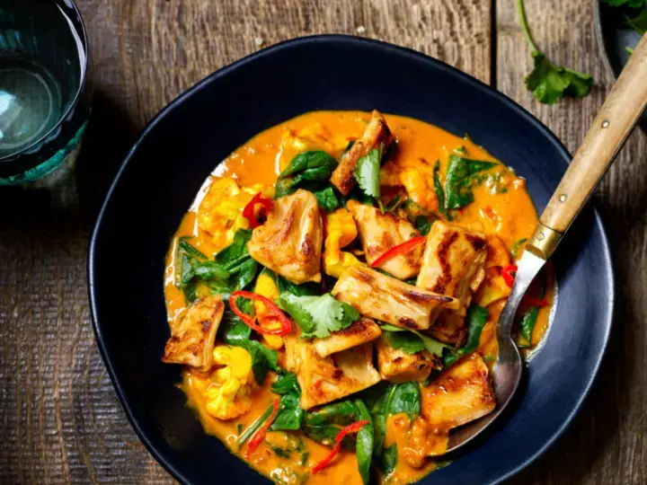 Curry aux émincés de soja