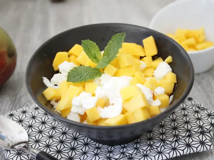 Salade de mangue et granité