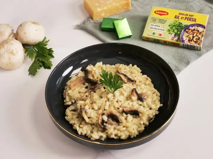 Risotto champignons parmesan