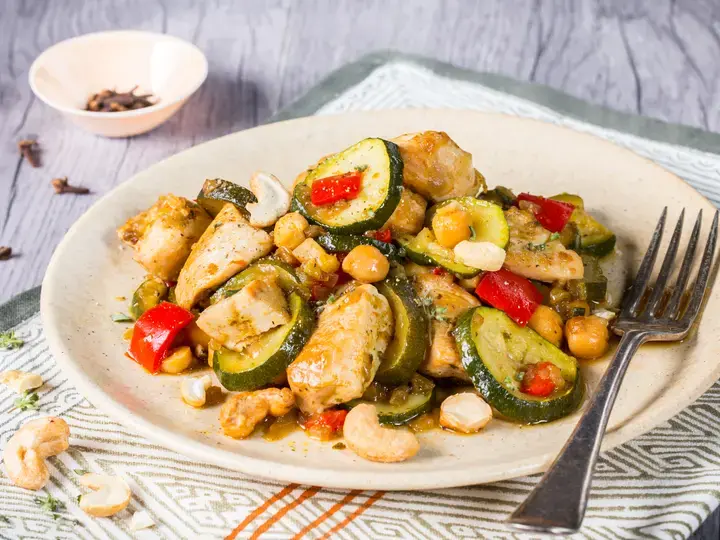 Tajine express poulet et poivrons Cookeo