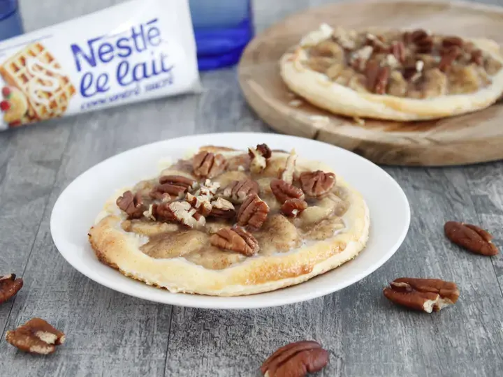 Tartes fines banane noix de pecan