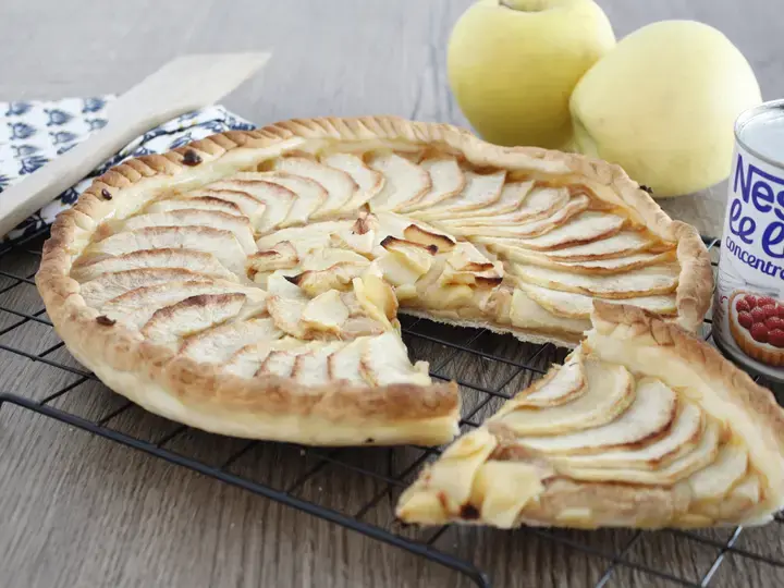 Tarte aux pommes à la confiture de lait