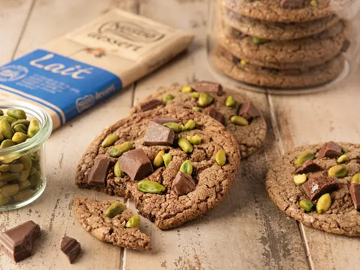 Cookies chocolat pistache