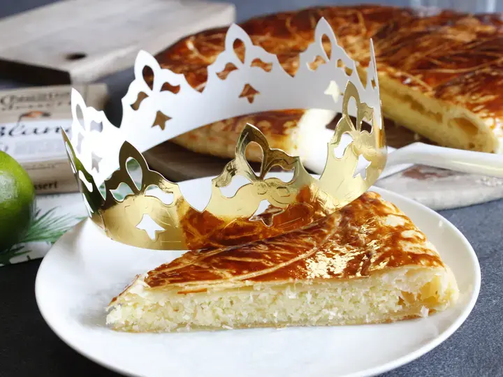 Galette des rois chocolat blanc citron vert