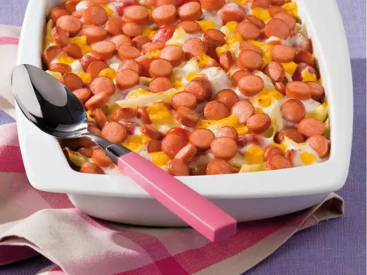 Gratin Dauphinois aux Knackis et mimolette