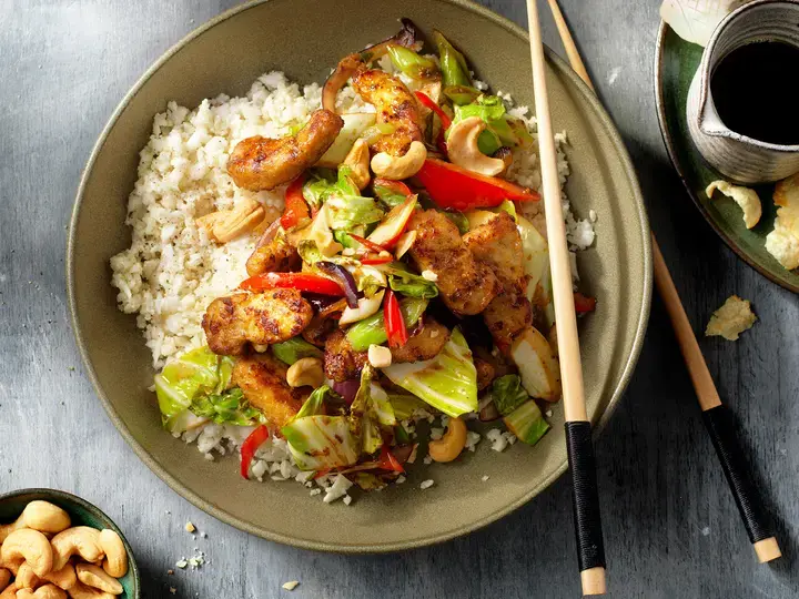 No waste cauliflower rice