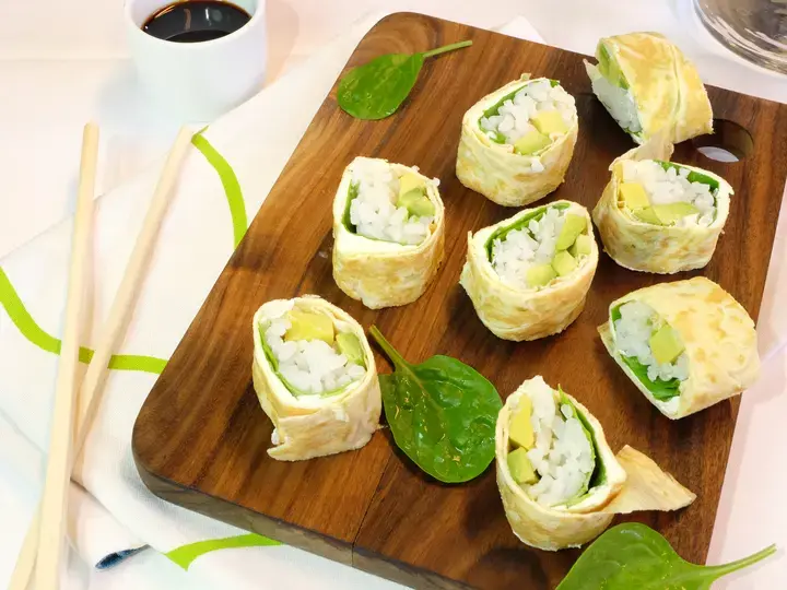 Makis d'omelette à l'avocat