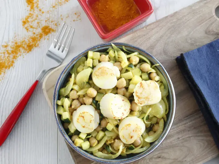 Cassolette de Saint Jacques aux épices