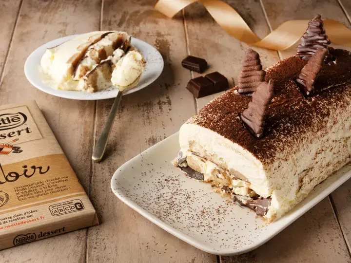 Buche tiramisu de Noel