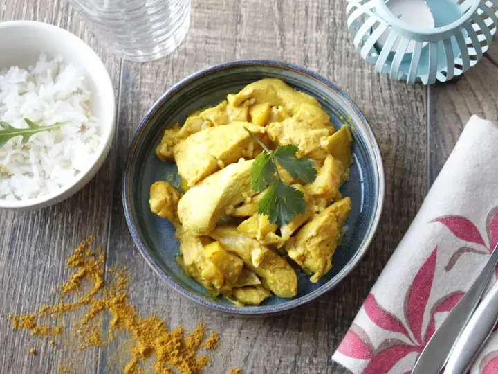 Poulet au curry cook expert