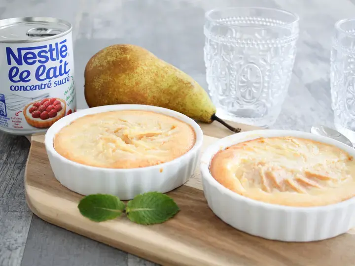 Flan amandine à la poire