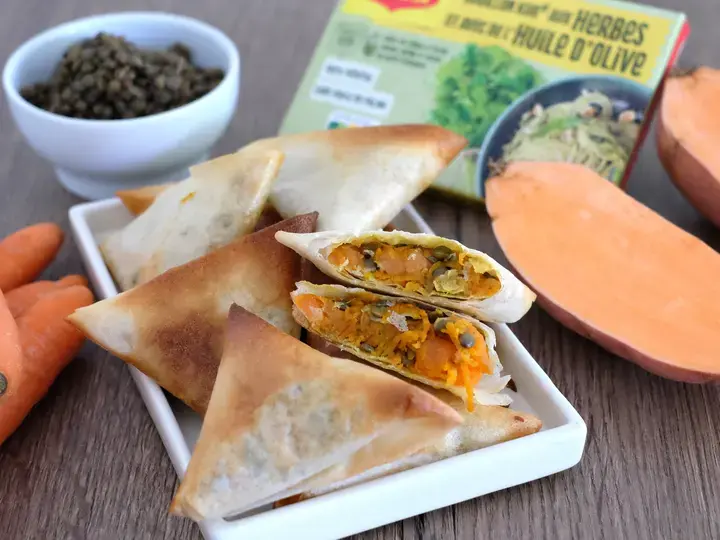 Samossas aux légumes et lentilles
