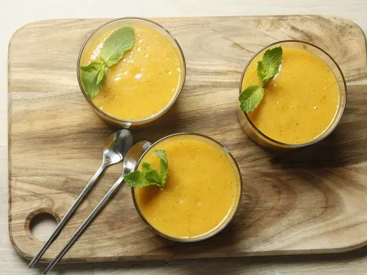 Smoothie melon mangue menthe à l'Arome