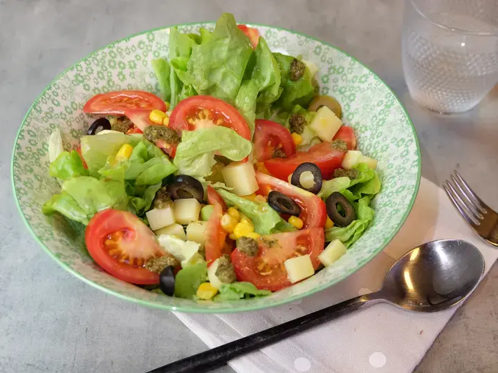 Salade composée sans vaisselle