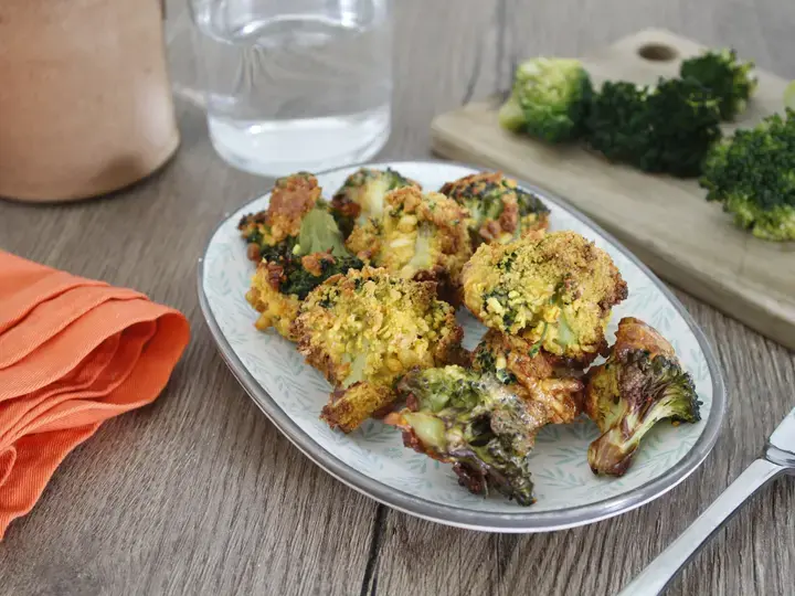 Brocolis panés au air fryer