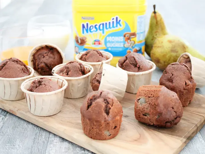 Mini muffins poires Nesquik