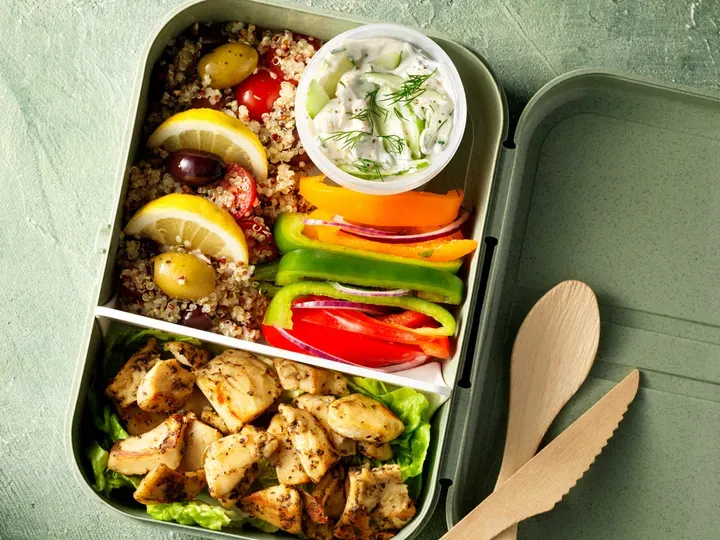 Lunch box salade façon grecque