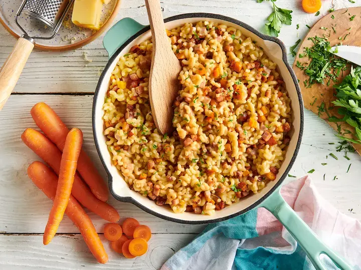 RIsotto de coquillettes au jambon