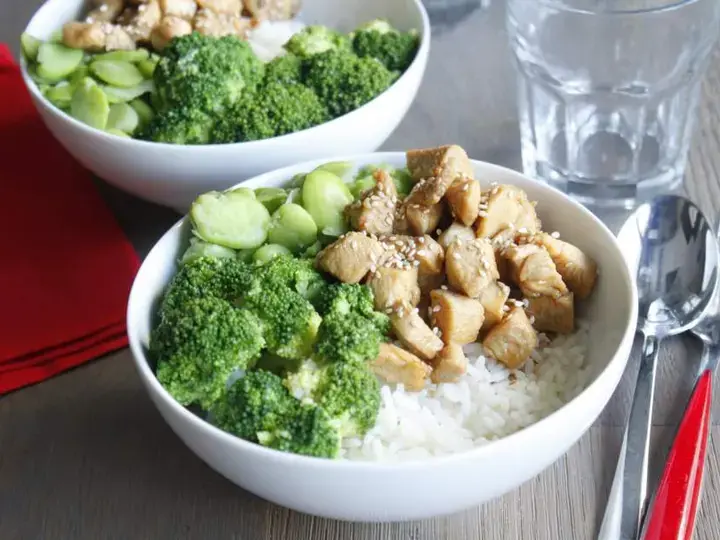 Buddha bowl au poulet façon terriaki