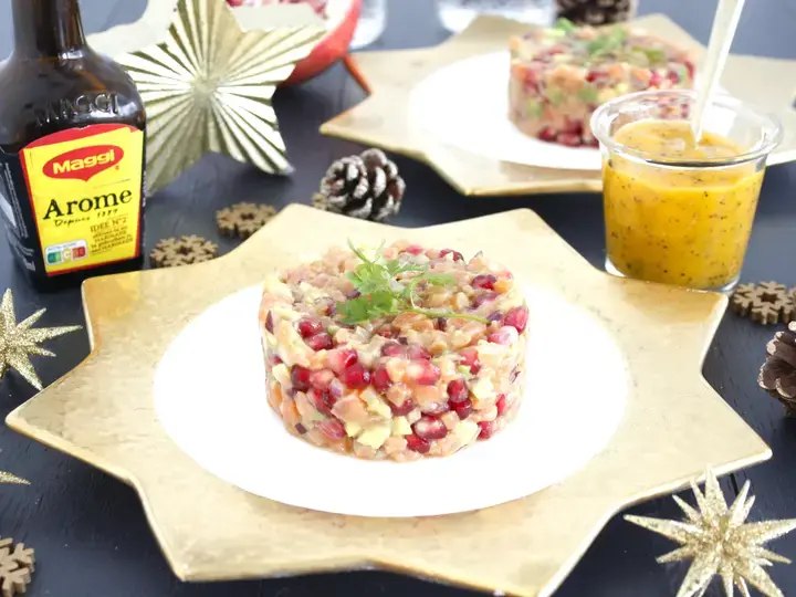 Tartare saumon grenade avocats Arome